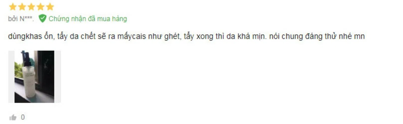 Đánh giá của người dùng trên lazada (Nguồn: Internet)