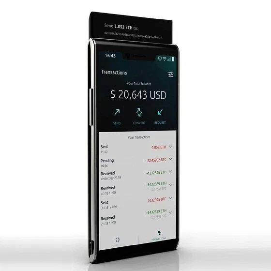 Điện thoại blockchain FINNEY (Ảnh: Internet) Điện thoại blockchain FINNEY (Ảnh: Internet)