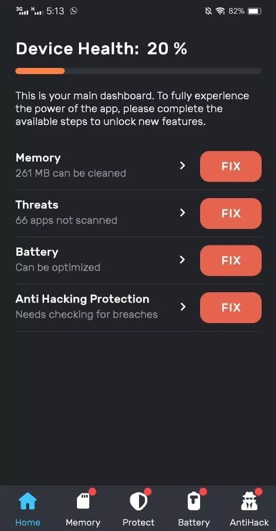Ứng dụng diệt virus Smart Security cho điện thoại Android (Ảnh: Internet)