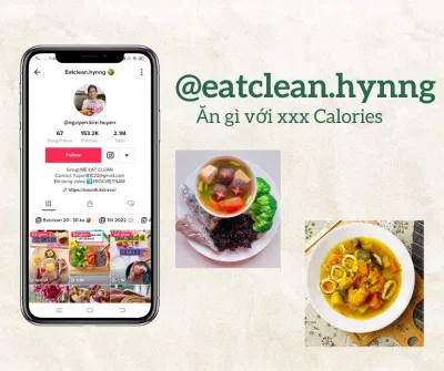 @eatcleanhynng - Ăn gì với xxx calories (Ảnh: BlogAnChoi) @eatcleanhynng - Ăn gì với xxx calories (Ảnh: BlogAnChoi)