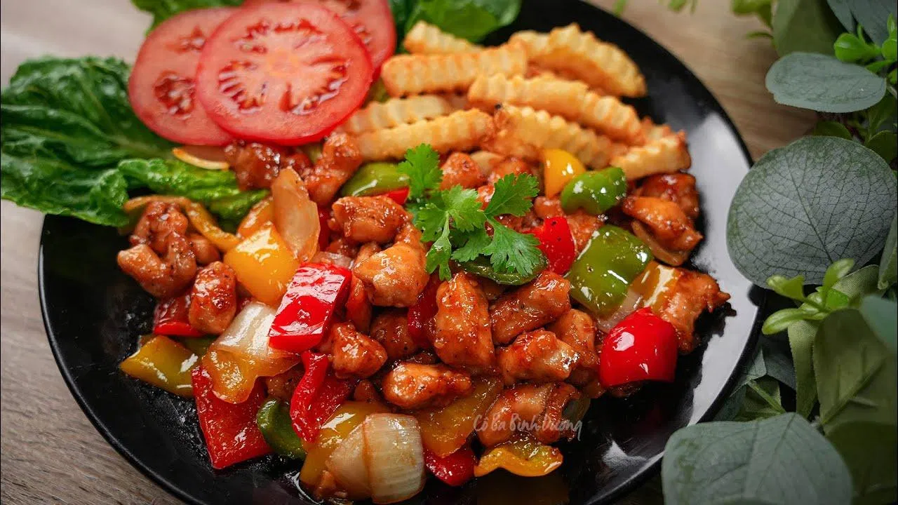 Thành phẩm gà lúc lắc.