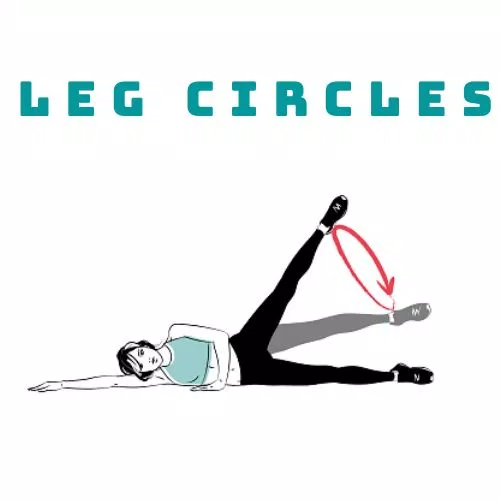Bài tập Leg circles (Ảnh: Internet).