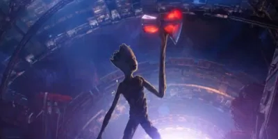 Groot lấy tay của mình làm cán cho Stormbreaker trong Avengers: Infinity War (Nguồn: Internet)