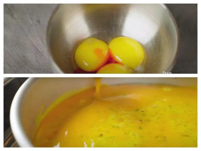 Hoàn thành món trứng hấp
