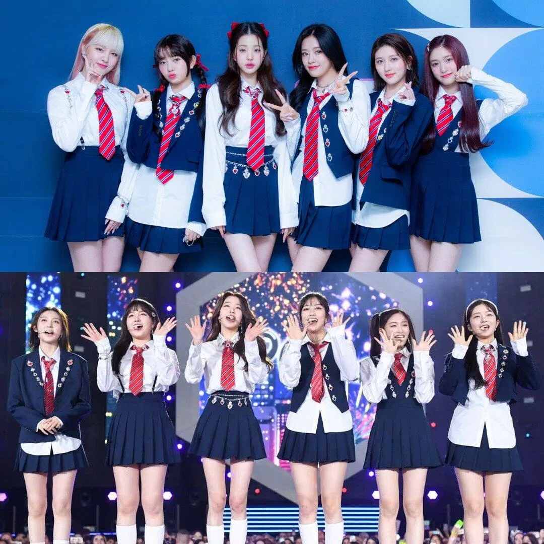 Trang phục học sinh gây hot từ single 'LOVE DIVE" nay được diện lại. Fan bất bình vì IVE liên tục bị stylist và team makeup dìm nhan sắc IVE ive bị tụt nhan sắc KPOP Nhan sắc visual hàng đầu gen 4