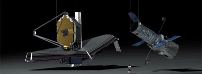 Siêu kính thiên văn James Webb có nhiều điểm vượt trội hơn Hubble (Nguồn: Internet) Siêu kính thiên văn James Webb có nhiều điểm vượt trội hơn Hubble (Nguồn: Internet)
