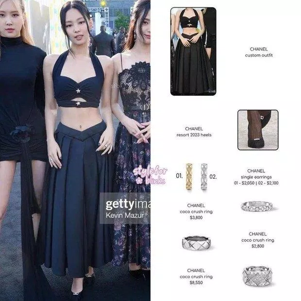 Jennie tỏa sáng với bộ cánh khoe eo tinh tế từ Chanel (Nguồn: Internet)