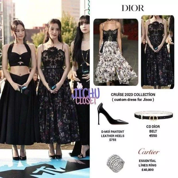 Jisoo xinh đẹp "xuất thần" trong bộ cánh đậm chất thơ từ Dior (Nguồn: Internet)