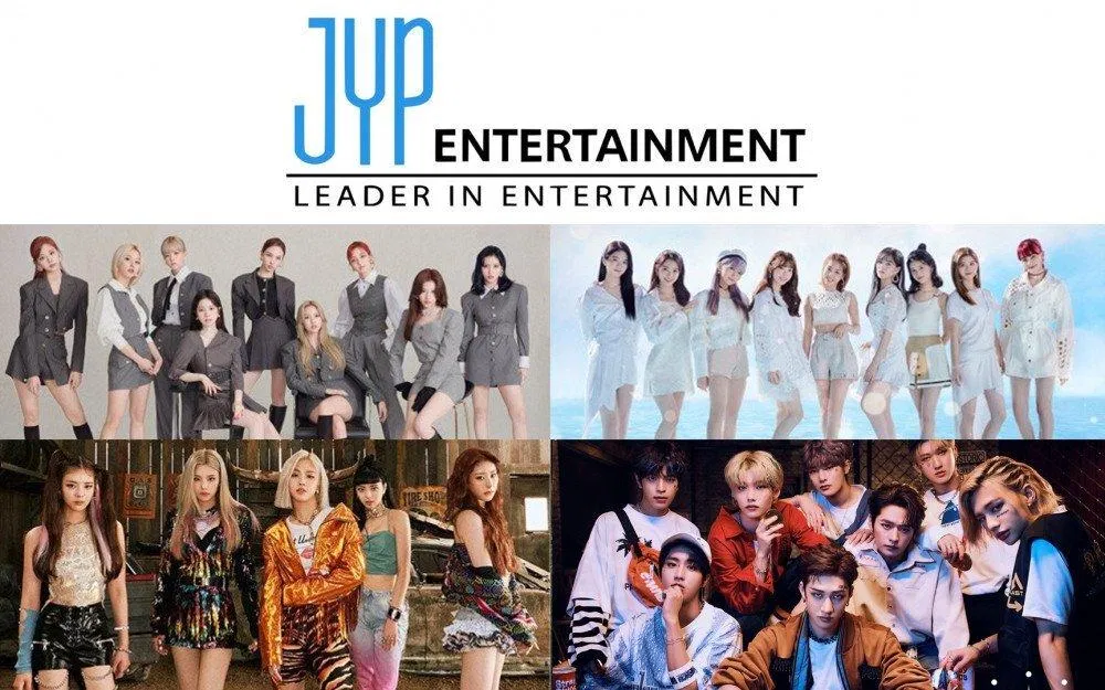 Môt số nhóm nhạc của JYP Entertainment (nguồn: internet)
