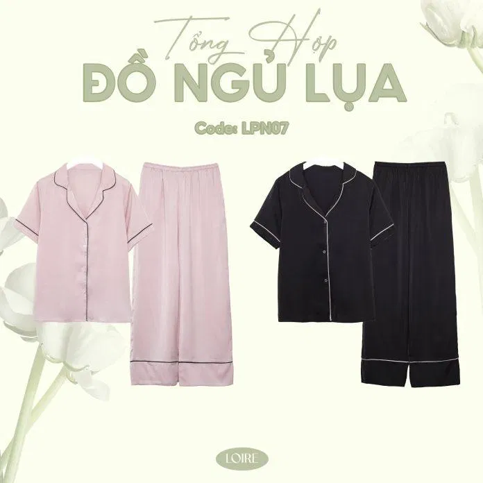 Ở Loirechic, bạn có thể tìm mua những bộ đồ ngủ vải satin với giá phải chăng. Nguồn: internet