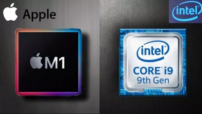Chip M1 của Apple mạnh hơn chip Intel (Ảnh: Internet)