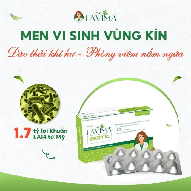 Lavima Biotic - Đào thải khí hư, phòng viêm nấm ngứa.