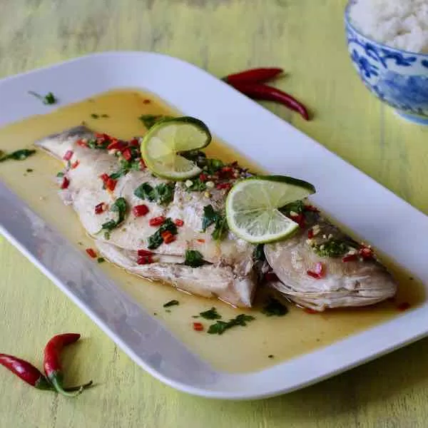 Món cá hấp Pla Kapong Neung Manao của Thái Lan (Ảnh: Internet)