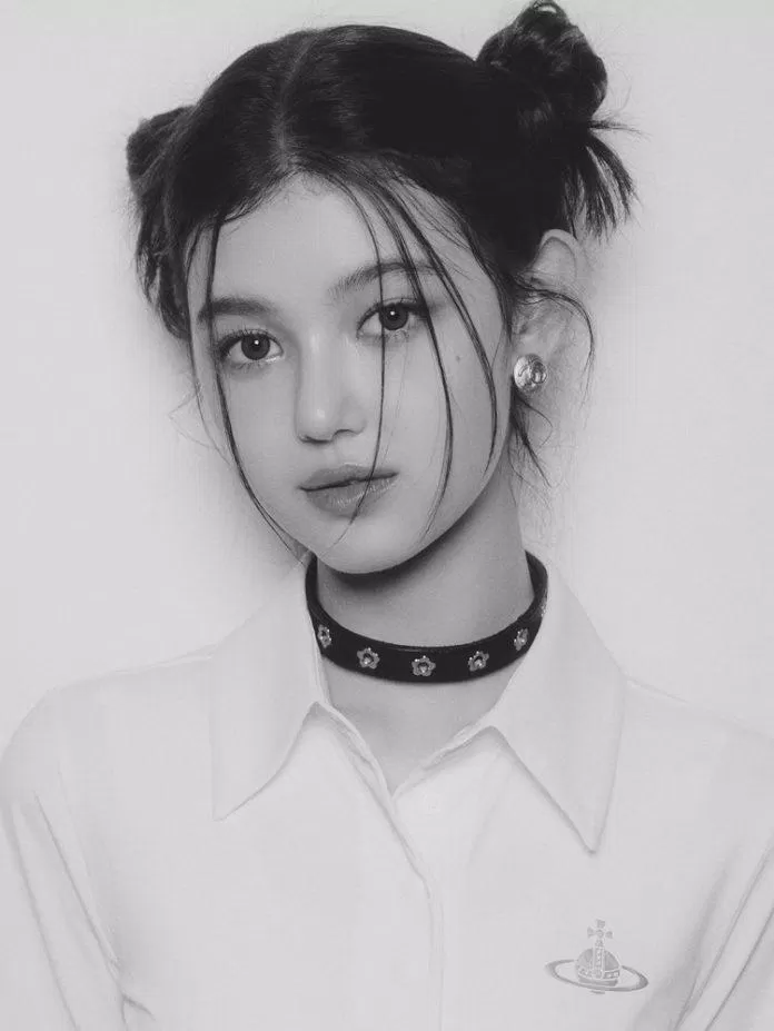 Danielle với tóc búi Pucca. Ảnh: internet