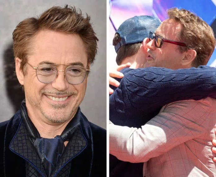 Robert Downey Jr. với Chris Evans (Ảnh: Internet)