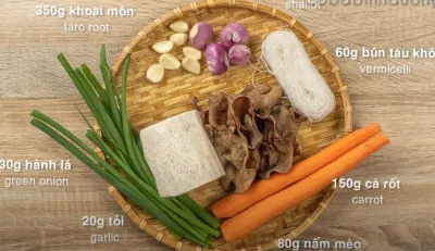 Nguyên liệu làm món giò chả. (Nguồn: Internet)