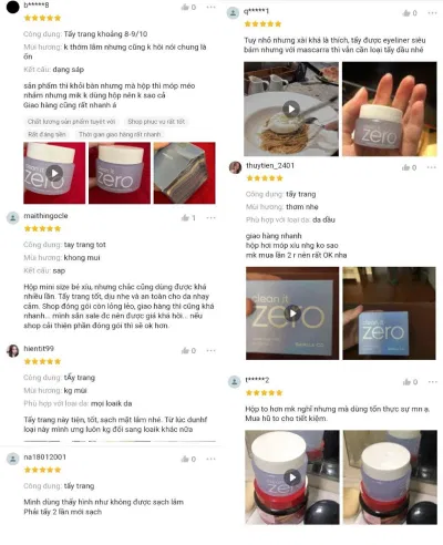 Một vài nhận xét của khách hàng trên Shopee (ảnh: BlogAnChoi)