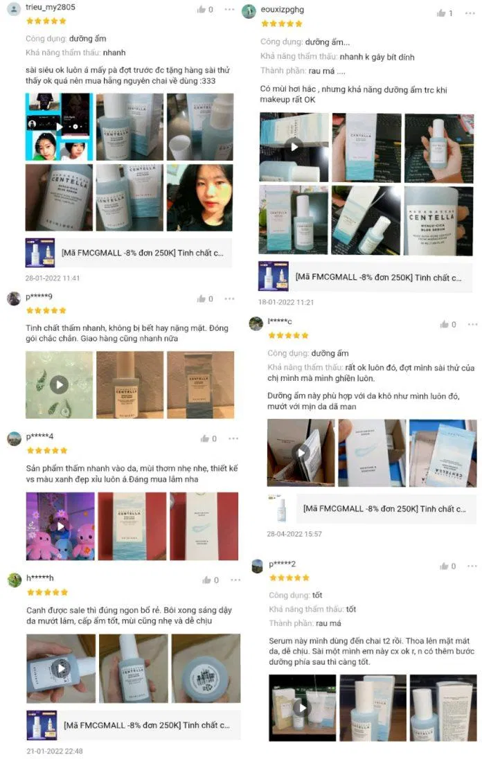 Một vài nhận xét của khách hàng trên Shopee (ảnh: BlogAnChoi)
