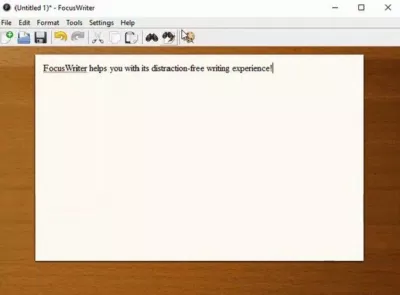 Giao diện phần mềm soạn văn bản FocusWriter (Ảnh: Internet)