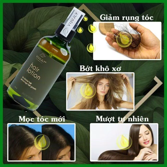 Xịt dưỡng tóc hair lotion ViJully với nhiều công dụng (ảnh: Internet)