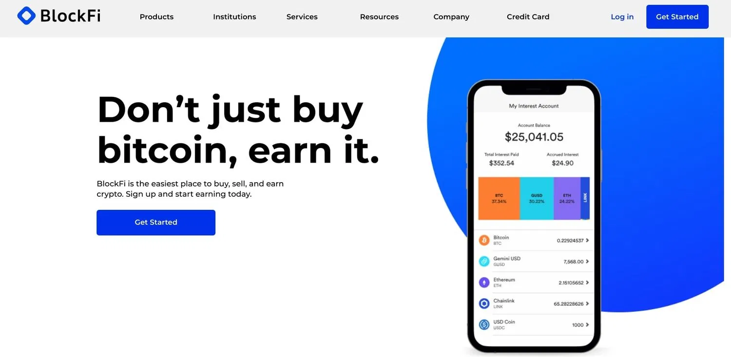 Sàn giao dịch tiền điện tử BlockFi (Ảnh: Internet) Sàn giao dịch tiền điện tử BlockFi (Ảnh: Internet)