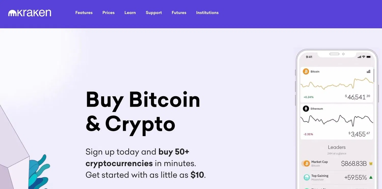 Sàn giao dịch tiền điện tử Kraken (Ảnh: Internet) Sàn giao dịch tiền điện tử Kraken (Ảnh: Internet)