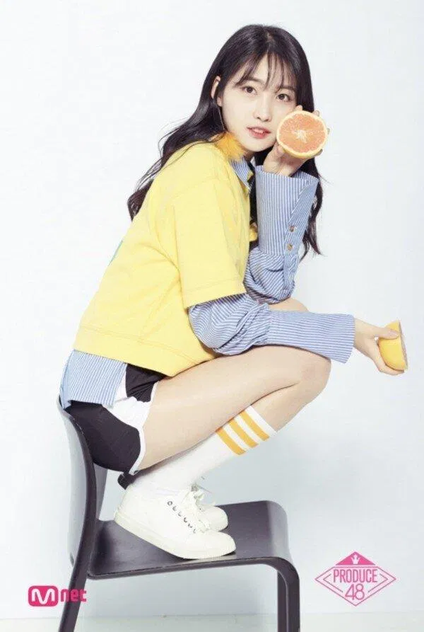 Sihyeon khi tham gia Produce (Ảnh: Internet)