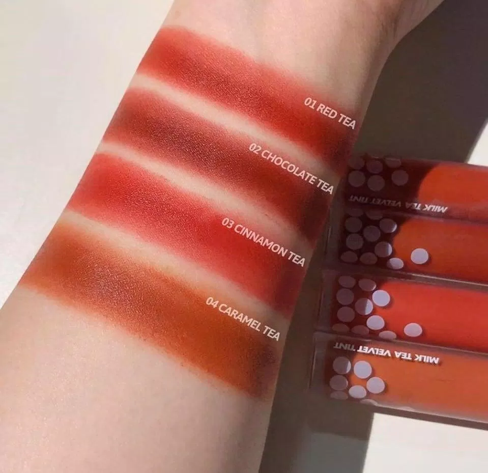 Romand Milk Tea Velvet Tint #2 Chocolate Tea (Ảnh: Internet). Romand Milk Tea Velvet Tint #2 Chocolate Tea (Ảnh: Internet).