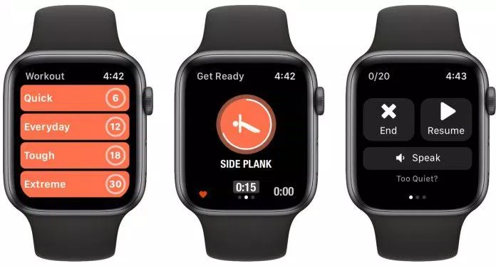Ứng dụng theo dõi tập thể dục Streaks Workout trên đồng hồ thông minh Apple Watch (Ảnh: Internet).