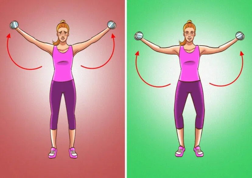 Các sai lầm thường gặp khi tập gym (Ảnh: Internet)