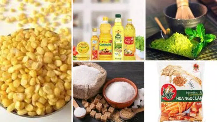 Nguyên liệu làm phần nhân bánh trung thu
