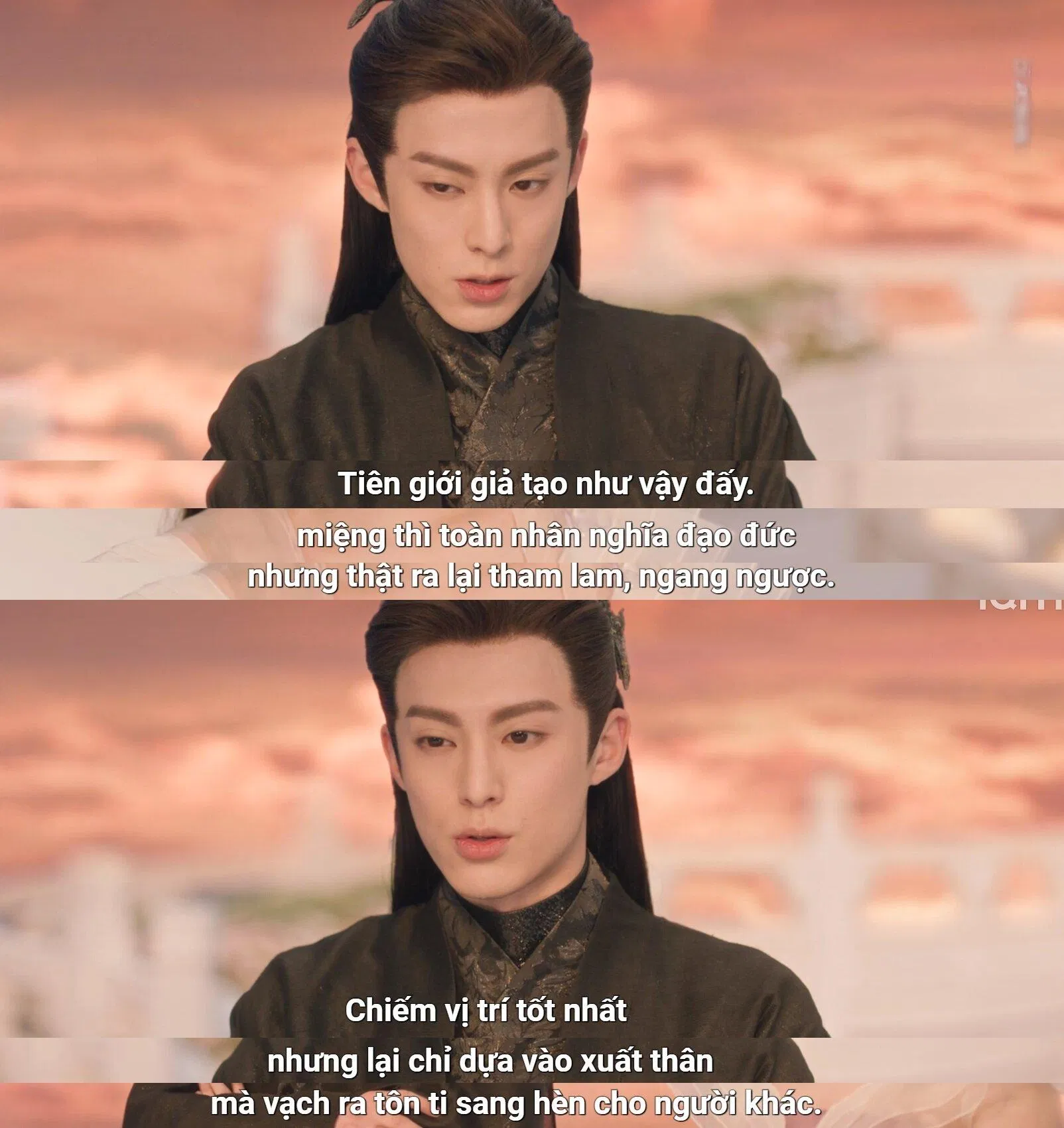 Cả bộ phim xây dựng Thủy Vân Thiên là những kẻ đạo đức giả lại tham lam không từ thủ đoạn. (Ảnh: Internet)