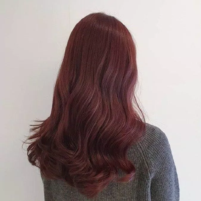 Màu tóc nâu đỏ cá tính(Nguồn: Internet)