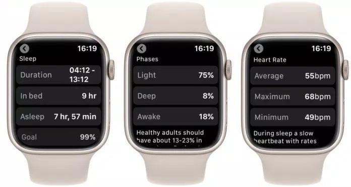 Ứng dụng theo dõi giấc ngủ NapBot cho Apple Watch (Ảnh: Internet)