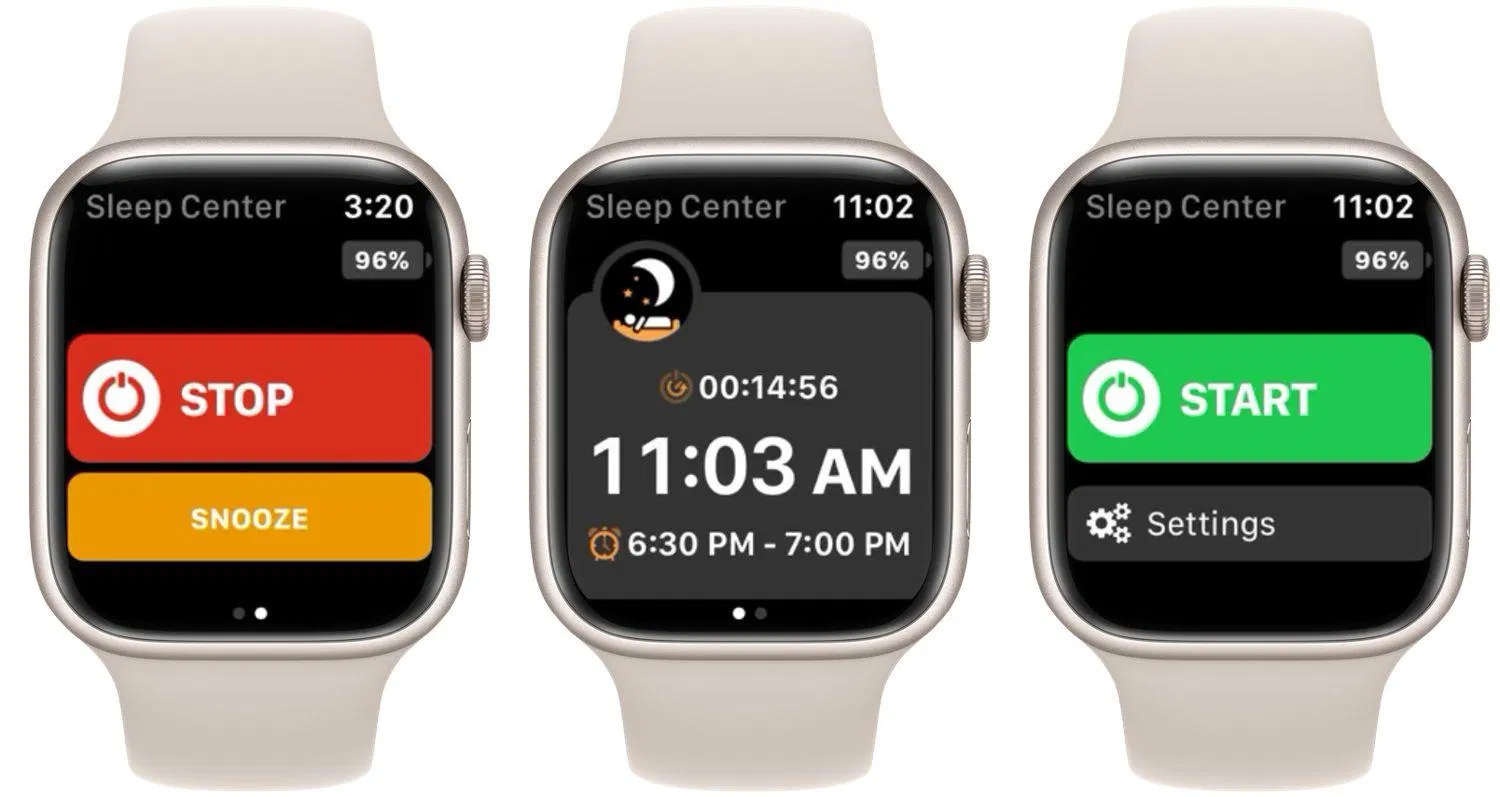 Ứng dụng theo dõi giấc ngủ Sleep Center cho Apple Watch (Ảnh: Internet) Ứng dụng theo dõi giấc ngủ Sleep Center cho Apple Watch (Ảnh: Internet)