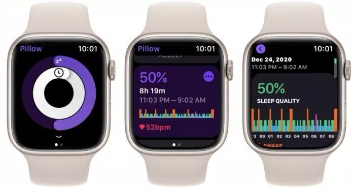 Ứng dụng theo dõi giấc ngủ Pillow cho Apple Watch (Ảnh: Internet) Ứng dụng theo dõi giấc ngủ Pillow cho Apple Watch (Ảnh: Internet)