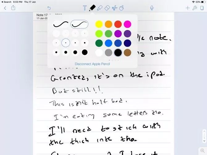 Ứng dụng Notability trên iPad (Ảnh: Internet).