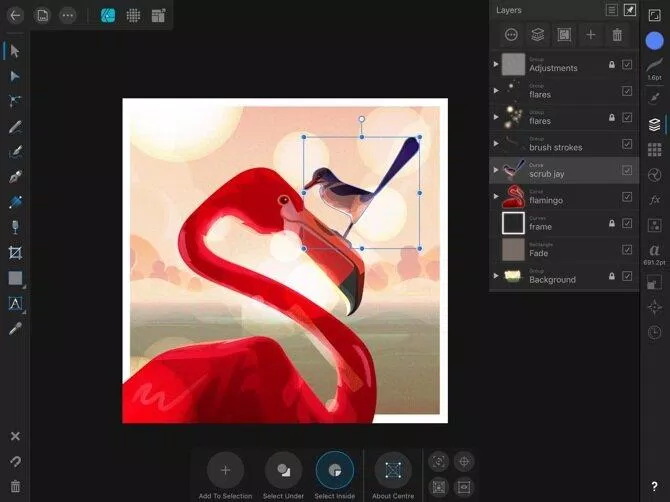 Ứng dụng Affinity Designer trên iPad (Ảnh: Internet). Ứng dụng Affinity Designer trên iPad (Ảnh: Internet).