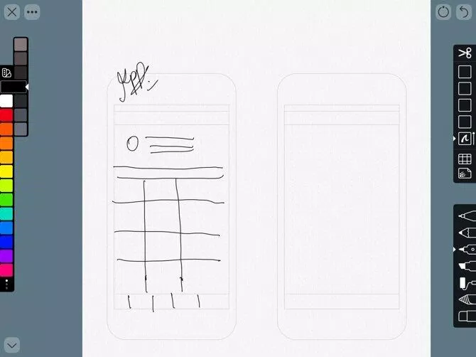 Ứng dụng Linea Sketch trên iPad (Ảnh: Internet). Ứng dụng Linea Sketch trên iPad (Ảnh: Internet).