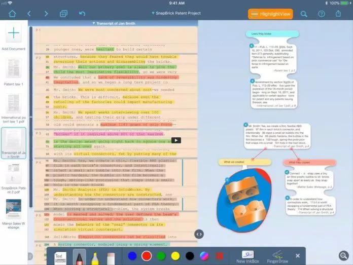Ứng dụng LiquidText trên iPad (Ảnh: Internet). Ứng dụng LiquidText trên iPad (Ảnh: Internet).