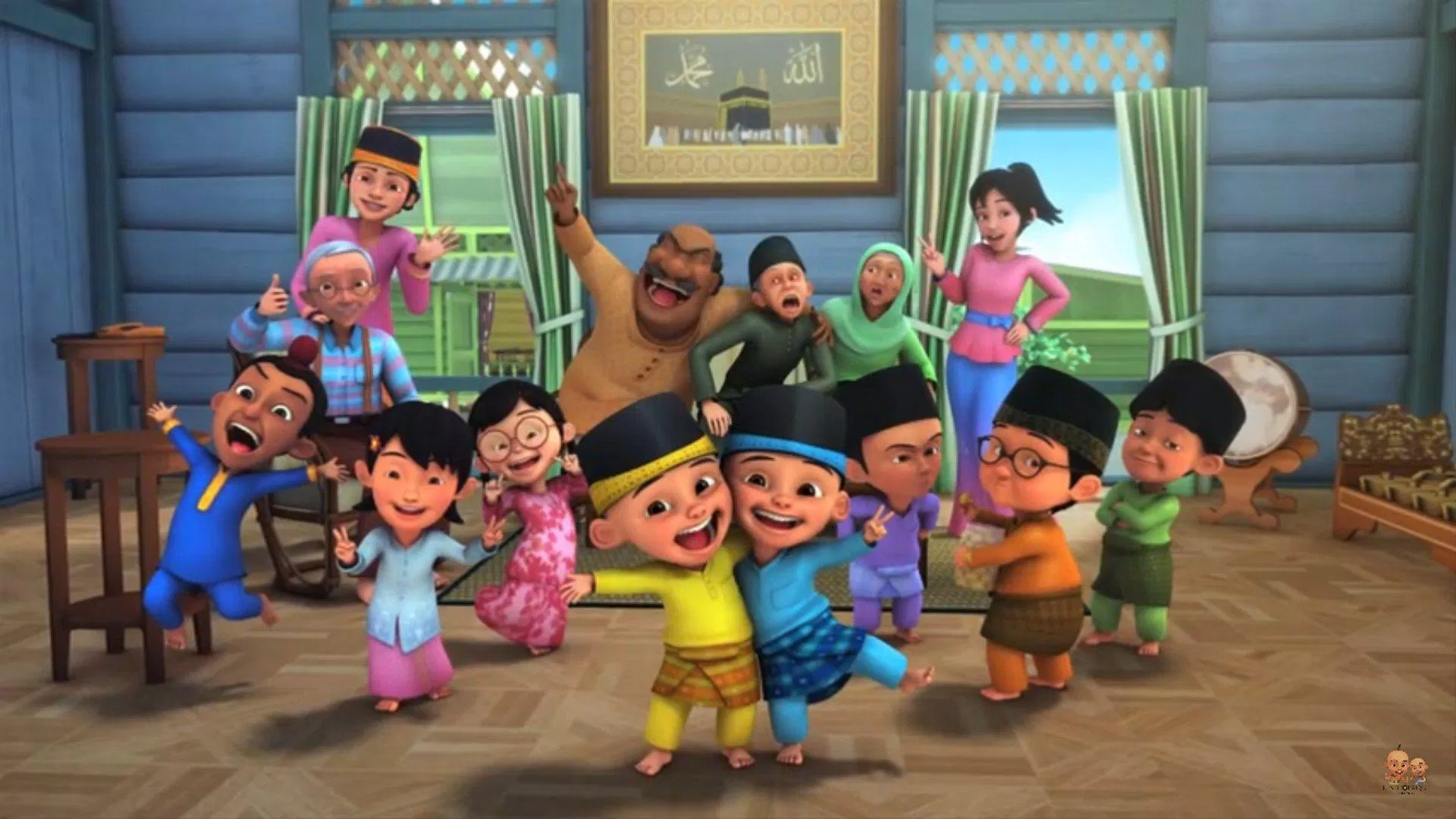 Anh em sinh đôi Upin - Ipin và những người thân, người bạn (Nguồn: Internet)