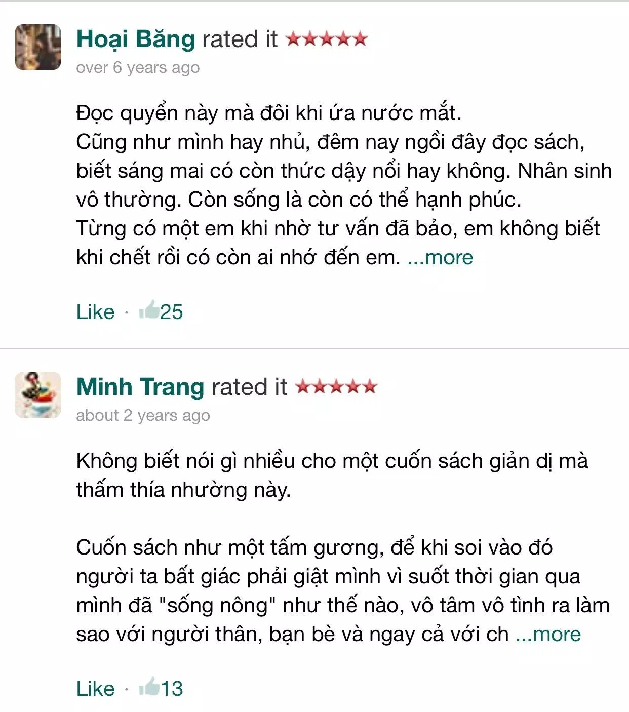 Đánh giá của độc giả trên Goodreads. (Ảnh: BlogAnChoi)