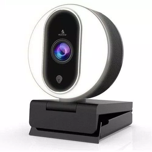 Webcam giá rẻ NexiGo Streaming có đèn vòng chiếu sáng rất phù hợp để livestream (Ảnh: Internet).