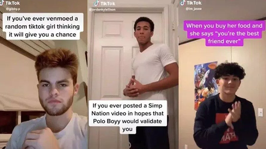 Simp trở thành meme của rất nhiều video trên Tiktok (Ảnh: Internet)