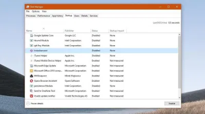 Các ứng dụng tự khởi động được hiển thị trong Task Manager (Nguồn: Internet) Các ứng dụng tự khởi động được hiển thị trong Task Manager (Nguồn: Internet)