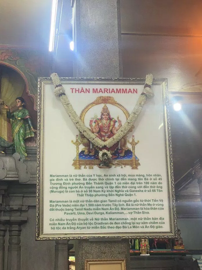 Đền thờ thần Mariamman (Ảnh: Việt Đăng Di). Đền thờ thần Mariamman (Ảnh: Việt Đăng Di).