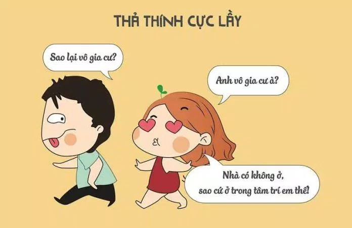 200+ những câu thả thính ngắn đi thẳng vào tim crush - Kiến thức mới 2024 12 Thả thính cực lầy (Ảnh: Internet)