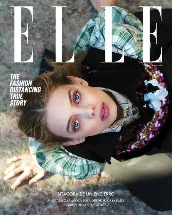 Tạp chí thời trang Pháp Elle với bìa đầy ma mị. (Nguồn ảnh: Internet)