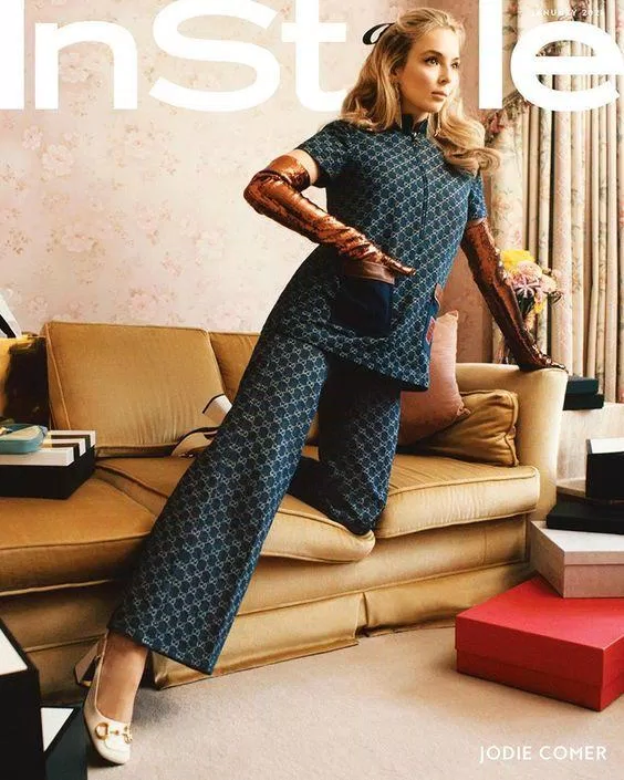 Jodie Comer trên trang bìa InStyle 2021. (Nguồn ảnh: Internet) Jodie Comer trên trang bìa InStyle 2021. (Nguồn ảnh: Internet)