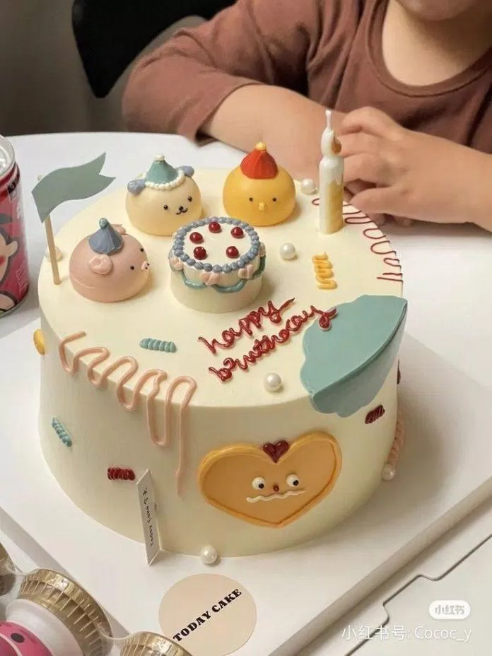 Ảnh bánh sinh nhật kiểu Hàn Quốc (Ảnh: Internet)